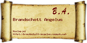 Brandschott Angelus névjegykártya